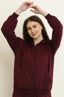 UNIVERSAL ACCESSE Full Sleeve Solid Women Sweatshirt