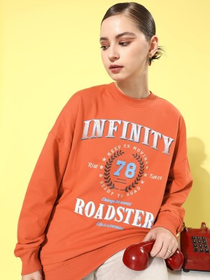 Roadster Full Sleeve Printed Women Sweatshirt