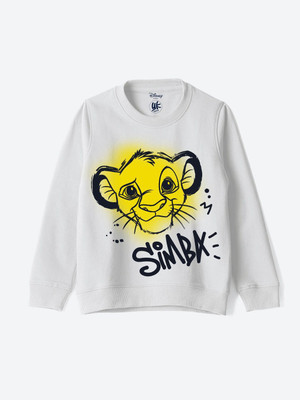 YK Disney Full Sleeve Graphic Print Boys Sweatshirt