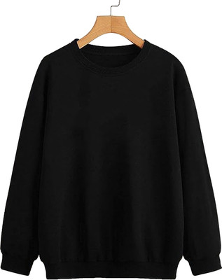 BEING WANTED Full Sleeve Solid Women Sweatshirt