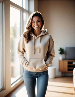Pwexz Full Sleeve Solid Women Sweatshirt
