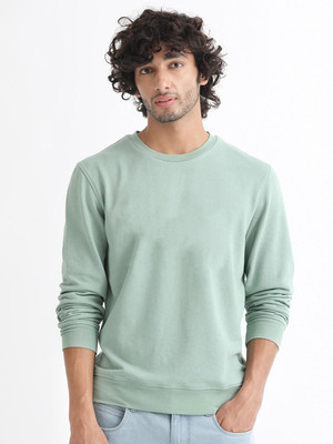 PicPok Trend Full Sleeve Solid Men Sweatshirt