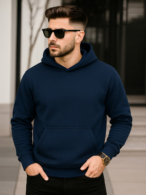 YONGE Full Sleeve Solid Men Sweatshirt