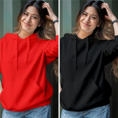 Pwexz Full Sleeve Solid Women Sweatshirt