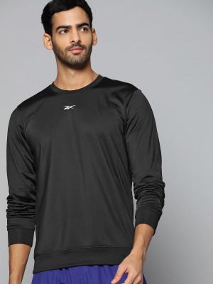 REEBOK Full Sleeve Solid Men Sweatshirt