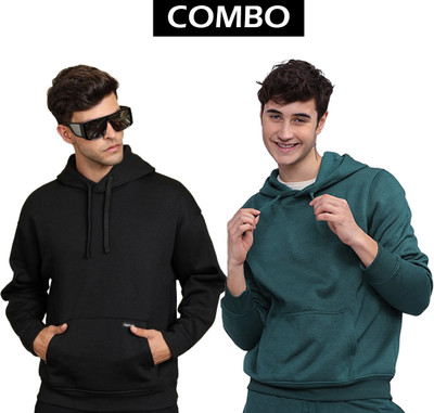 PicPok Full Sleeve Solid Men Sweatshirt