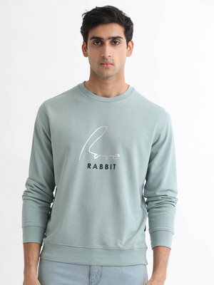 Rare Rabbit Full Sleeve Solid Men Sweatshirt