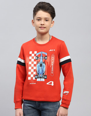 MONTE CARLO Full Sleeve Printed Boys Sweatshirt