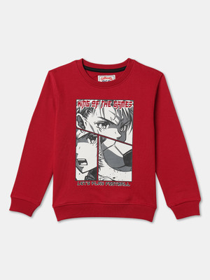 R&B Full Sleeve Graphic Print Boys Sweatshirt