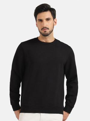 Datalact Full Sleeve Solid Men Sweatshirt