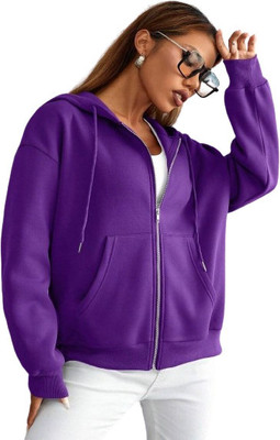 Artivri Full Sleeve Solid Women Sweatshirt