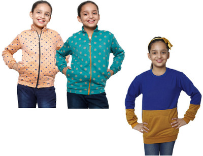 KAVYA Full Sleeve Printed Girls Sweatshirt
