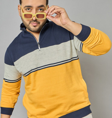 Austivo Full Sleeve Striped Men Sweatshirt