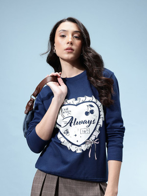 Glitchez Full Sleeve Printed Women Sweatshirt