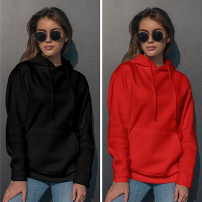 Pwexz Full Sleeve Solid Women Sweatshirt