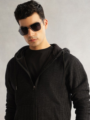 THOMAS SCOTT Full Sleeve Self Design Men Sweatshirt