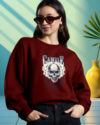 AUSK Full Sleeve Printed Women Sweatshirt