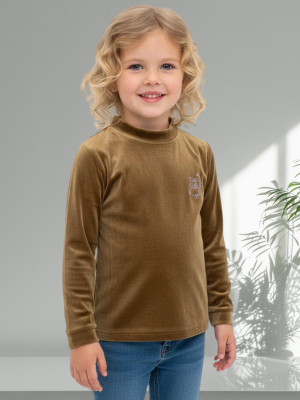 salvia Full Sleeve Solid Girls Sweatshirt