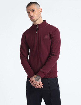 FLYING MACHINE Full Sleeve Solid Men Sweatshirt
