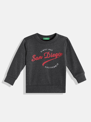 United Colors of Benetton Full Sleeve Printed Boys Sweatshirt