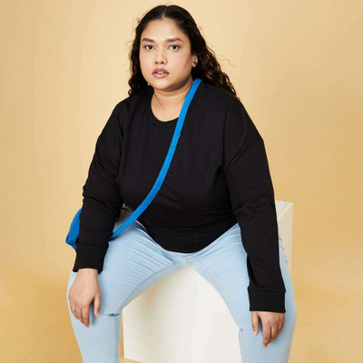 KOTTY Full Sleeve Solid Women Sweatshirt