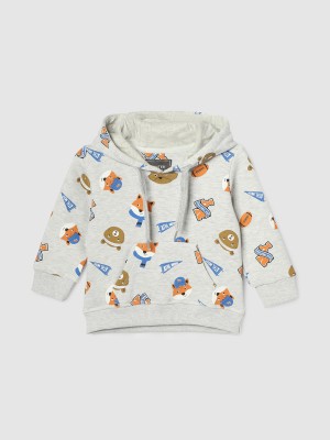 MAX Full Sleeve Animal Print Baby Boys Sweatshirt