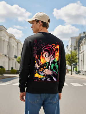 SCOTT FINCHER Full Sleeve Printed, Solid Men Sweatshirt