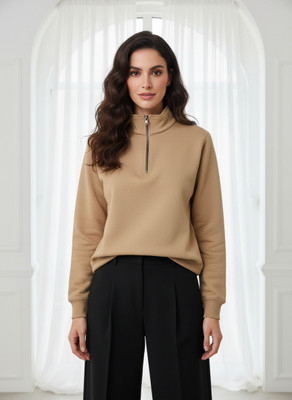 HILFIRE REGION Full Sleeve Solid Women Sweatshirt