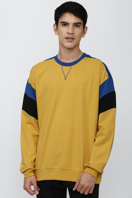 FOREVER 21 Full Sleeve Color Block Men Sweatshirt