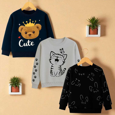 psv fashion Full Sleeve Printed Baby Boys & Baby Girls Sweatshirt