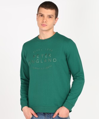 PETER ENGLAND Full Sleeve Embroidered Men Sweatshirt