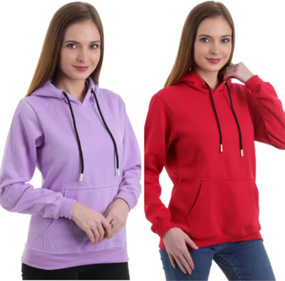 Pwexz Full Sleeve Solid Women Sweatshirt