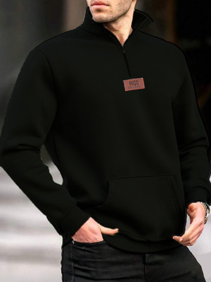 RIGO Full Sleeve Solid Men Sweatshirt