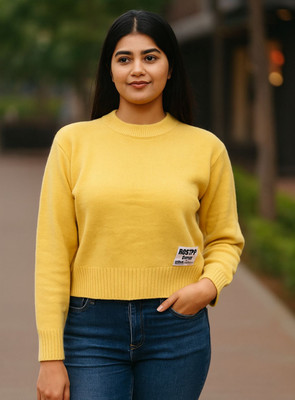 Trendyz Full Sleeve Solid Women Reversible Sweatshirt