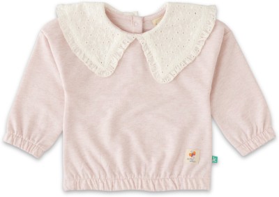 JusCubs Full Sleeve Solid Baby Girls Sweatshirt