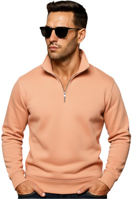 Berlin Full Sleeve Solid Men Sweatshirt