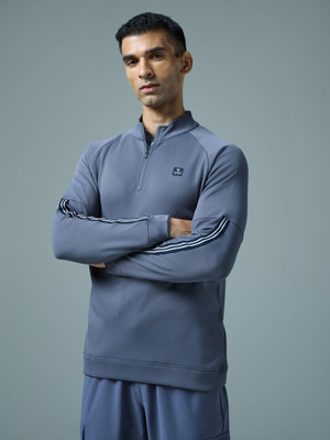 TECHNOSPORT Full Sleeve Striped Men Sweatshirt
