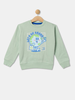 R&B Full Sleeve Graphic Print Boys Sweatshirt