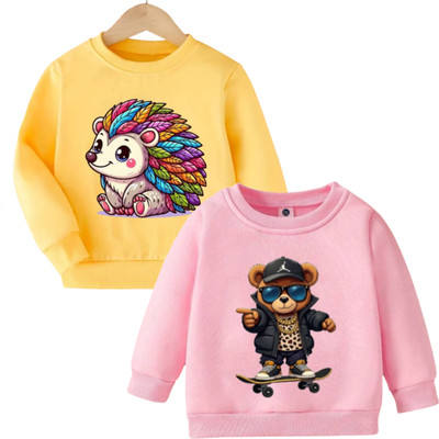 Dollyapparels Trend Full Sleeve Graphic Print Boys & Girls Sweatshirt