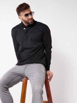 Gritstones Full Sleeve Solid Men Sweatshirt