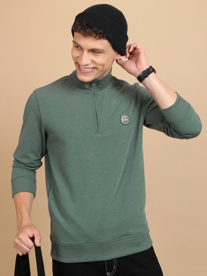HIGHLANDER Full Sleeve Solid Men Sweatshirt