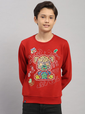 MONTE CARLO Full Sleeve Printed Boys Sweatshirt