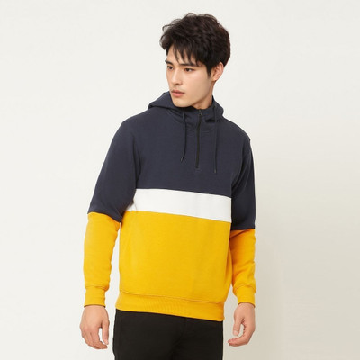 TAZO Full Sleeve Color Block Men Sweatshirt