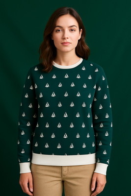 hunique Full Sleeve Printed Women Sweatshirt