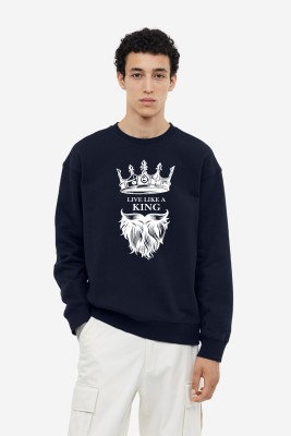 MOON IN Full Sleeve Graphic Print Men Sweatshirt