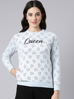 Dixcy Slimz Full Sleeve Graphic Print Women Sweatshirt