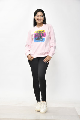 Alivee Full Sleeve Graphic Print Women Sweatshirt