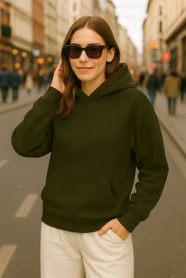 Rockwell Full Sleeve Solid Women Sweatshirt