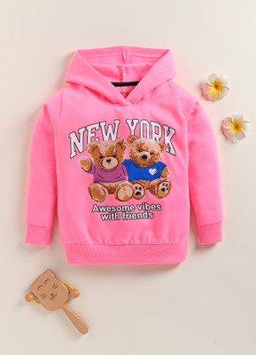 Lazy Shark Full Sleeve Printed Girls Sweatshirt