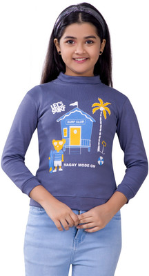 Little Funky Full Sleeve Graphic Print Girls Sweatshirt